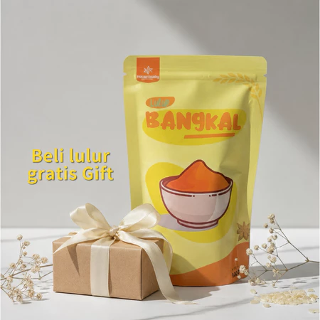 Lulur kayu bangkal 100gr gratis gift